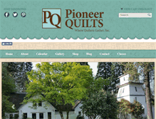 Tablet Screenshot of pioneerquiltshop.com